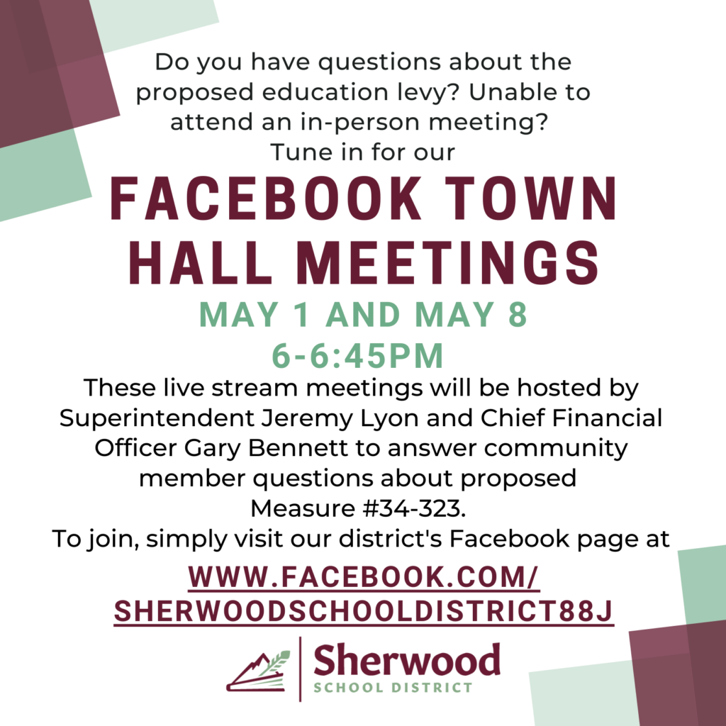 Facebook Town Hall Meetings graphic